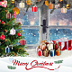 Nbeads 16pcs 8 colores tema de navidad decoraciones colgantes de plástico AJEW-NB0005-46-6