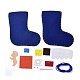 Kits de calcetines navideños de tela no tejida diy DIY-Q031-02H-2
