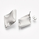 304 Stainless Steel Stud Earring Findings STAS-S079-56B-1