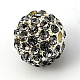 Abalorios de Diamante de imitación de la aleación RB-A034-10mm-A12S-1