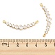 Brass Pave Clear Cubic Zirconia Connector Charms KK-Q789-44G-3