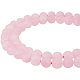 PandaHall Elite Frosted Natural Rose Quartz Bead Strands For Jewelry Making G-PH0028-8mm-17-1