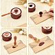Brass Wax Seal Stamps with Rosewood Handle AJEW-WH0412-0107-3