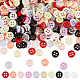 Fingerinspire 500 pièces boutons en nylon 10 couleurs BUTT-FG0001-22-1