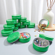 BENECREAT 20 Packs 60ml Green Round Tin Cans Screw Top Aluminum Cans for Storing Spices CON-BC0005-70B-01-7