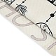 Wandbehang aus gewebtem Netz/Gewebe aus Polyester mit Federmuster AJEW-M216-01A-5