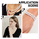 SUNNYCLUE 1 Box 6Pcs Layered Necklace Clasps Bracelet Layering Clasp Rhinestone Peanut Pearls Clasps Necklaces Bracelets Multiple Strands Connector for Jewelry Making Women DIY Crafts Silver Gold FIND-SC0003-98-5