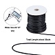 木綿糸ワックスコード  ブラック  1/8インチ（3mm）  50ヤード/ロール YC-WH0008-02A-5