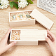 Unfinished Natural Candlenut Card Keeper Box CON-WH0074-91A-3