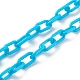 Collares personalizados de cadena de cable de acrílico opaco X-NJEW-JN03432-02-3