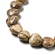 Chapelets de perles en jaspe avec images naturelles G-B022-14A-4