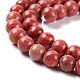 Brins de perles de jaspe en argent naturel G-P451-02B-A-4