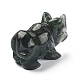 Figuras de rinoceronte curativo talladas de ágata de musgo natural DJEW-M008-02E-2