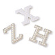 Patchs de perles en résine alphabet DIY-TAC0005-45I-4