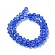Blue Glass Bicone Beads Strands X-GLAA-S026-6mm-02-2