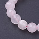 Chapelets de perles en quartz rose naturel X-G-G099-F8mm-15-3
