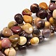 Natural Mookaite Teardrop Beads G-P094-09-1
