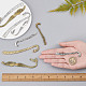 SUNNYCLUE 1 Box 12Pcs Metal Bookmarks Hook Bookmark Vintage Style Alloy Hook Bookmarks Hairpin Carved Mermaid Book Markers Dragon Charm Pendants for Books Lovers Teacher's Day Back to School Gift FIND-SC0003-51-3