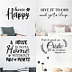 PVC Quotes Wall Sticker DIY-WH0200-083-6