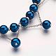 Colliers avec perles en verre à la mode NJEW-JN01783-05-2
