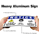 UV-geschützte und wasserdichte Aluminium-Warnschilder AJEW-GL0001-01B-10-4