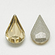Cabujones de cristal con rhinestone RGLA-T082-6x10mm-04-2