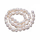 Brins de perles de culture d'eau douce naturelles X-PEAR-N014-07D-2