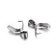 201 Stainless Steel Pendant Pinch Bails X-STAS-P223-16P-2