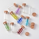 Botellas de corcho de vidrio pequeño vacío AJEW-WH0035-03-3x6cm-7