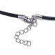 Fabricación de collar de cordón de poliéster NJEW-P227-01P-B-2