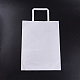 クラフト紙袋  ギフトバッグ  ショッピングバッグ  ハンドル付き  ホワイト  25.5x12.5x32.7cm CARB-WH0002-02-3