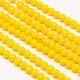 Eco-Friendly Round Baking Paint Glass Beads Strands X-HY-A003-6mm-RV03-1