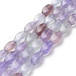 Natural Twist Fluorite Beads Strands, 12x6x6mm, Hole: 1mm, about 33pcs/strand, 15.74inch