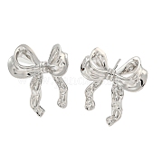 Серьги-гвоздики из латуни с реечным покрытием EJEW-M247-18P