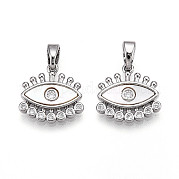 Латунные микро проложить кубического циркония подвески KK-N258-04P