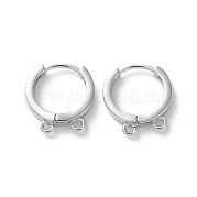 Фурнитура для сережек Huggie Hoop из латуни KK-S405-01P