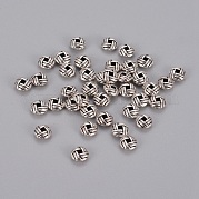 Тибетские серебрянные бусины прокладки AA160-NF