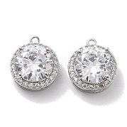 Латунные микро проложить кубического циркония подвески KK-M102-40P