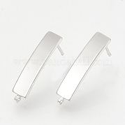 Accessoires de clous d'oreilles en laiton KK-T029-11P