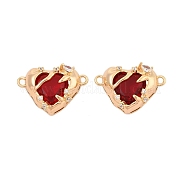 Латунные подвески из прозрачного кубического циркония KK-L223-026G