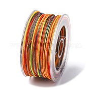 Сегментный окрашенный вощеный полиэфирный шнур YC-C003-02E