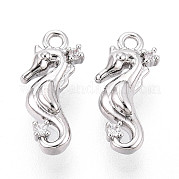 Латунные микропаве прозрачные кубические циркониевые подвески KK-N267-19P