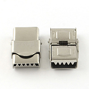 Smooth Surface 201 Stainless Steel Watch Band Clasps STAS-R063-79