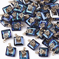 Glas Charms galvanisieren X-EGLA-N005-002A