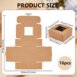 Aufbewahrungsbox für Süßigkeiten aus Papier&nbsp;CON-WH0084-95A