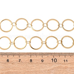 Collares de cadena con eslabones de anillo de acero inoxidable 304 de 12 mm&nbsp;NJEW-P343-01C-G