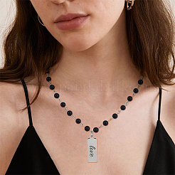 40 pendentif en acier inoxydable 201&nbsp;STAS-BC0004-06A