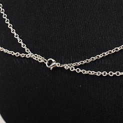 Collier double corps de chaîne de couche pour les femmes sexy&nbsp;NJEW-C00002-02