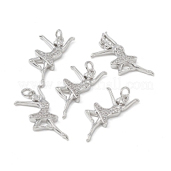 Colgante micropavé cubic zirconia de latón&nbsp;KK-E068-VB138