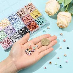 1440pcs 15 Farben undurchsichtige Acrylperlen&nbsp;OACR-FS0002-80